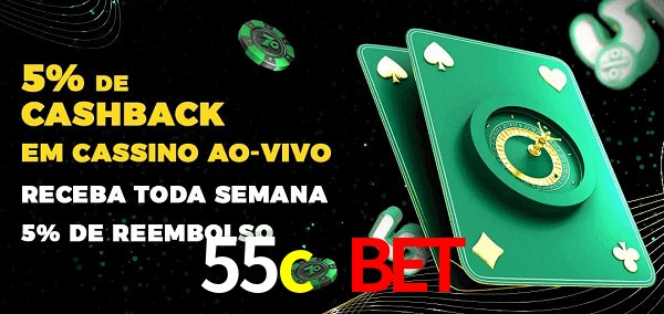 Promoções do cassino ao Vivo 55c bet